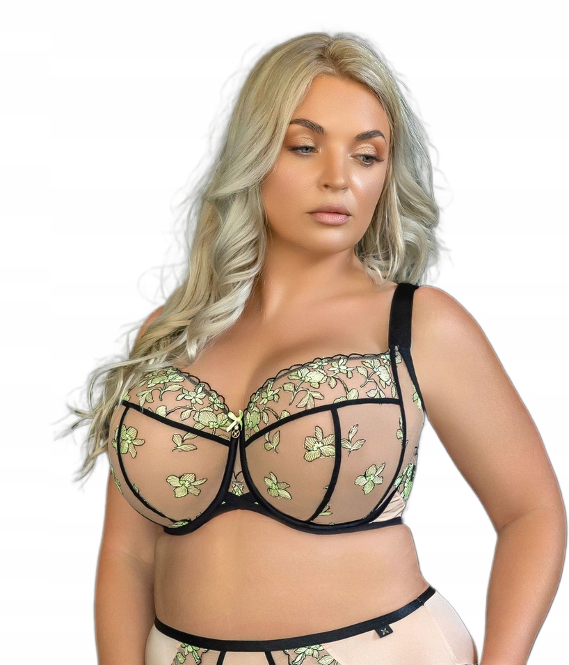 KRISLINE BIUSTONOSZ SOFT FULL CUP LIME BEIGE/ BEŻOWY/CZARNY 85G