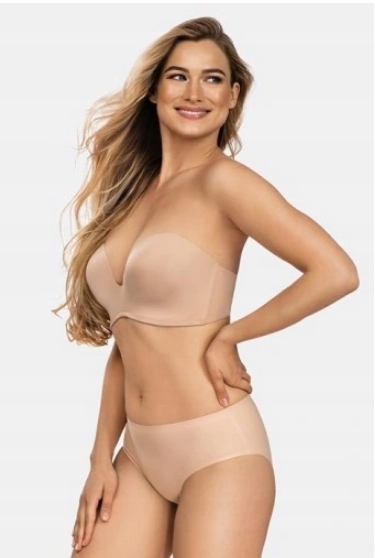 WONDERBRA BIUSTONOSZ BARDOTKA WB00032D BEŻOWY 90C / 40C