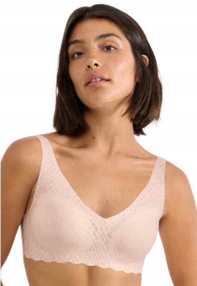 SLOGGI BIUSTONOSZ BEZSZWOWY ZERO FEEL BRALETTE BEZ FISZBIN RÓŻOWY