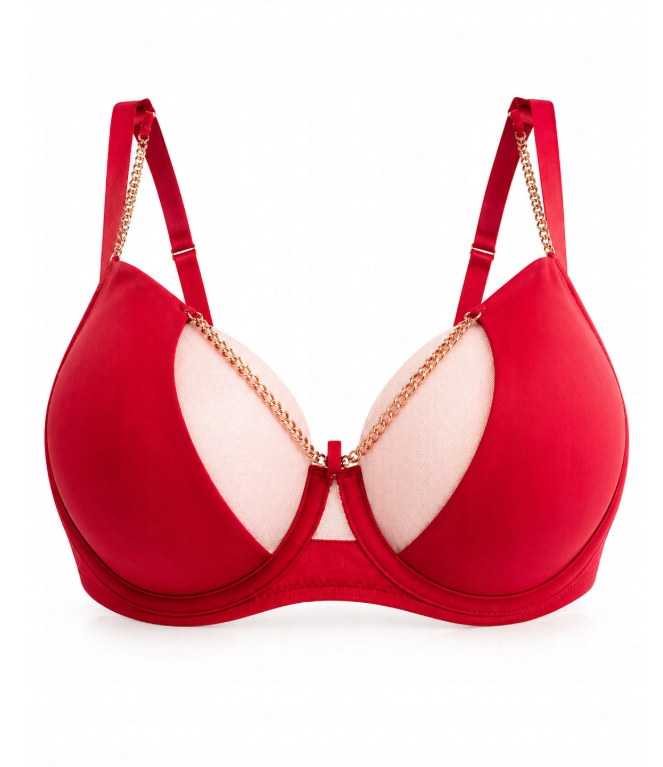 NOVIKA BIUSTONOSZ PUSH-UP CZERWONY N01 CHLOE ROUGE