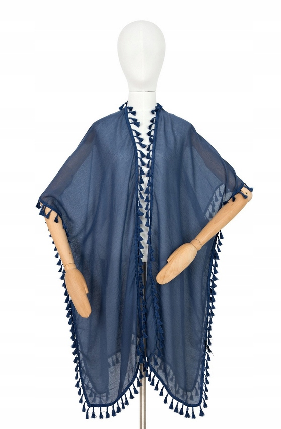 ART OF POLO PAREO NARZUTKA PLAŻOWA SZ23181 NAVY ONE SIZE